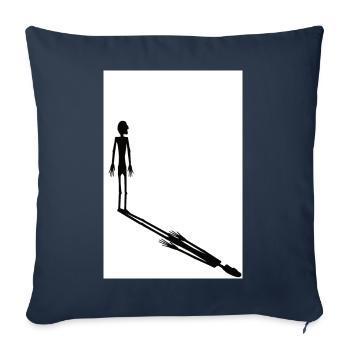 The Shadow Man - Sofa pillowcase 17,3'' x 17,3'' (45 x 45 cm) - navy - Front