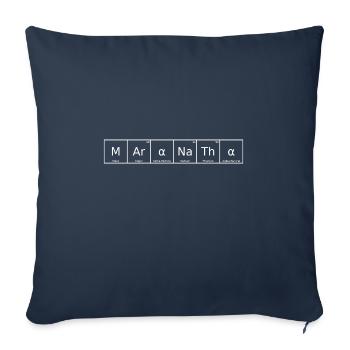 Maranatha Name First Name Chemistry Periodic Table - Sofa pillowcase 17,3'' x 17,3'' (45 x 45 cm) - navy - Front
