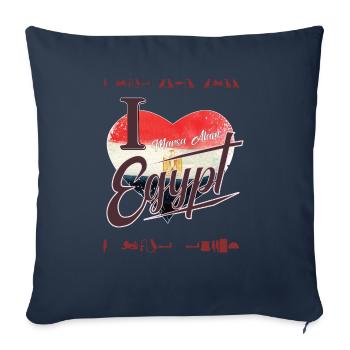 J’adore Egypte Gift Diving Marsa Alam - Housse de coussin décorative 45 x 45 cm - bleu marine - Devant
