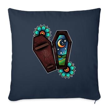 Es wird ganz schwarz sein - Sofakissenbezug 45 x 45 cm - Navy - Vorne