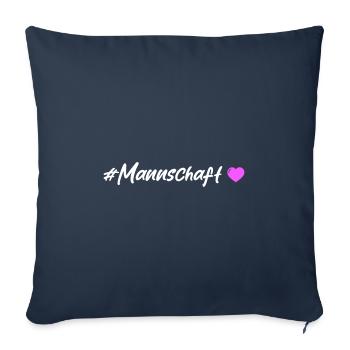 Team Heart - Sofa pillowcase 17,3'' x 17,3'' (45 x 45 cm) - navy - Front
