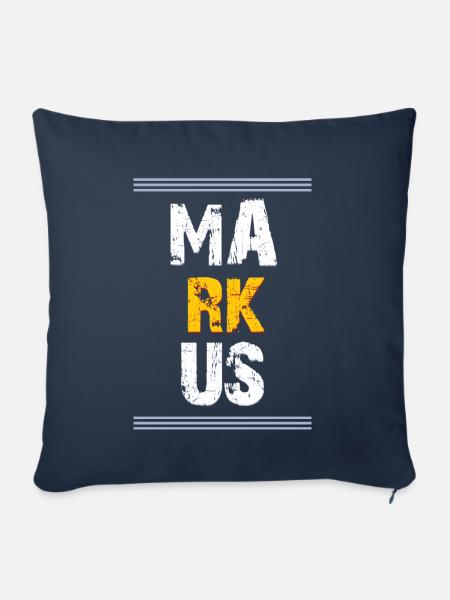 Markus Vorname - Sofakissenbezug 45 x 45 cm - Navy