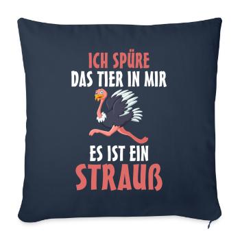 Strauß - Sofakissenbezug 45 x 45 cm - Navy - Vorne