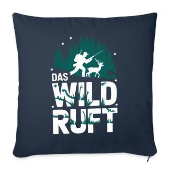 Chasseur Chasse Chasse Vêtements de chasse - Housse de coussin décorative 45 x 45 cm - bleu marine - Devant