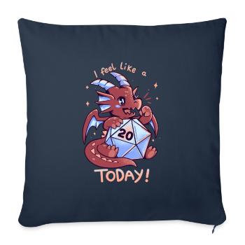 I Feel Like a 20 Today - Sofa pillowcase 17,3'' x 17,3'' (45 x 45 cm) - navy - Front