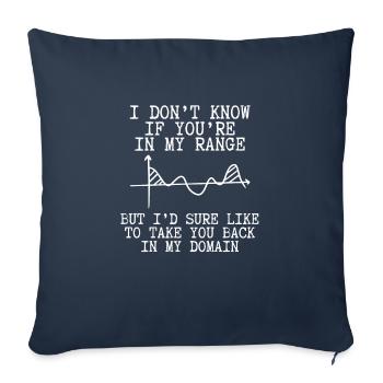 Come back in my section - Sofa pillowcase 17,3'' x 17,3'' (45 x 45 cm) - navy - Front