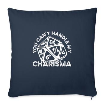 You can't with my charisma - Sofa pillowcase 17,3'' x 17,3'' (45 x 45 cm) - navy - Front