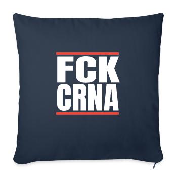 Fuck Corona Virus Pandemic Gift - Sofa pillowcase 17,3'' x 17,3'' (45 x 45 cm) - navy - Front