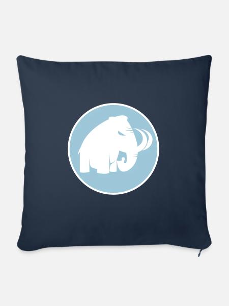 angry mammoth böses Mammut - Sofakissenbezug 45 x 45 cm - Navy