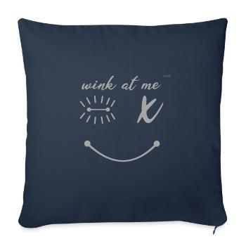 Wink #1 - Sofa pillowcase 17,3'' x 17,3'' (45 x 45 cm) - navy - Front