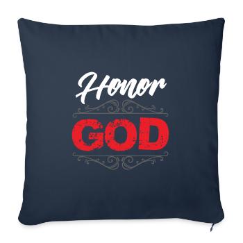 Bible Honoring God - Sofa pillowcase 17,3'' x 17,3'' (45 x 45 cm) - navy - Front