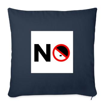 To the right - Sofa pillowcase 17,3'' x 17,3'' (45 x 45 cm) - navy - Front