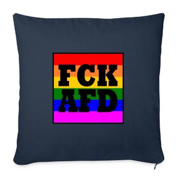 Fck afd - Sofa pillowcase 17,3'' x 17,3'' (45 x 45 cm) - navy - Front