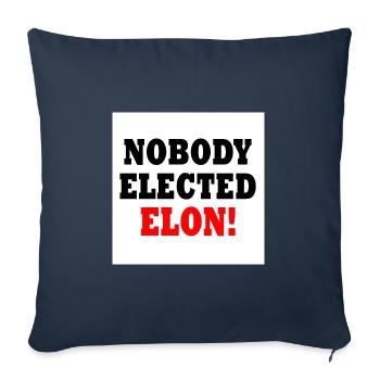 nobody elected elon - Sofakissenbezug 45 x 45 cm - Navy - Vorne