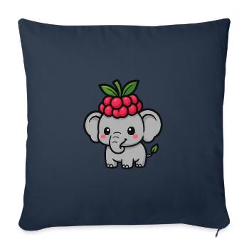 Fanti-Beerbel - Housse de coussin décorative 45 x 45 cm - bleu marine - Devant