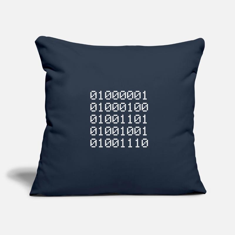 Admin Binary Binary Code Coder Computer Scientist Binary 01 Sofa pillowcase 17,3'' x 17,3'' (45 x 45 cm)