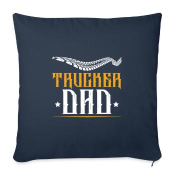 Trucker Dad Quote - Sofa pillowcase 17,3'' x 17,3'' (45 x 45 cm) - navy - Front