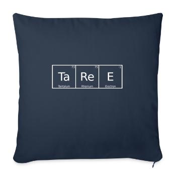 Taree Nom Prénom Chimie Éléments du tableau périodique - Housse de coussin décorative 45 x 45 cm - bleu marine - Devant