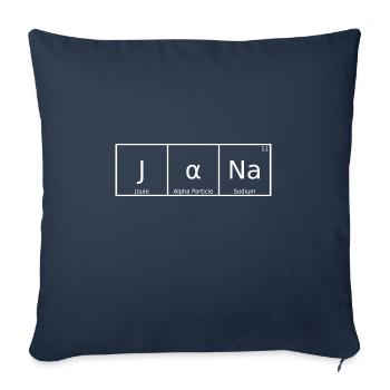 Jana Surname First Name Chemistry Periodic Table Elements - Sofa pillowcase 17,3'' x 17,3'' (45 x 45 cm) - navy - Front