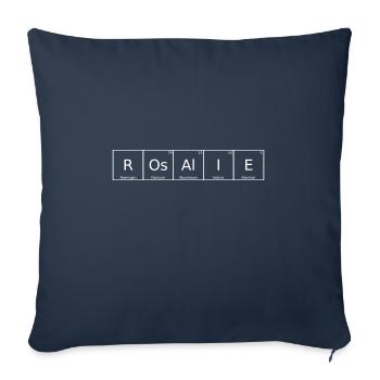 Rosalie Name First Name Chemistry Periodic Table Element - Sofa pillowcase 17,3'' x 17,3'' (45 x 45 cm) - navy - Front