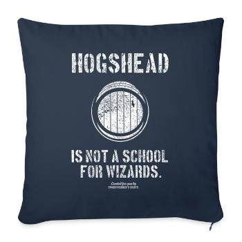 Whisky Holzfass Hogshead Cask - Sofakissenbezug 45 x 45 cm - Navy - Vorne