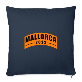 Mallorca 2023 - Sofa pillowcase 17,3'' x 17,3'' (45 x 45 cm) - navy - Front