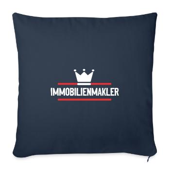 Immobilienmakler Beruf - Sofakissenbezug 45 x 45 cm - Navy - Vorne