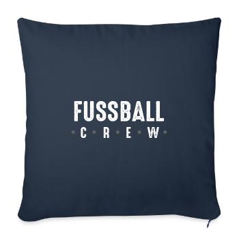 Équipe de football - Housse de coussin décorative 45 x 45 cm - bleu marine - Devant