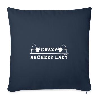 Archer Archery Bow and arrow - Sofa pillowcase 17,3'' x 17,3'' (45 x 45 cm) - navy - Front