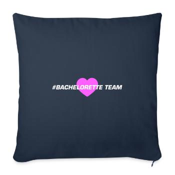 Bachelorette Team Heart - Sofa pillowcase 17,3'' x 17,3'' (45 x 45 cm) - navy - Front