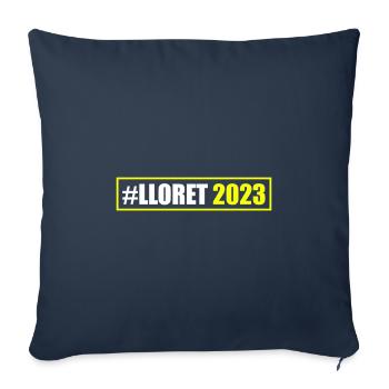 lloret de mar 2023 - Sofa pillowcase 17,3'' x 17,3'' (45 x 45 cm) - navy - Front