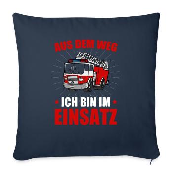 Feuerwehr Kindergartenkind Aus dem Weg - Sofakissenbezug 45 x 45 cm - Navy - Vorne