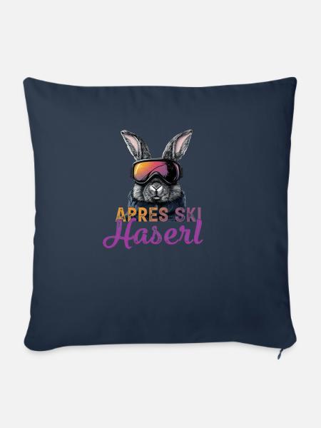 Après Ski Haserl - Sofakissenbezug 45 x 45 cm - Navy
