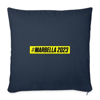 Marbella 2023 - Sofa pillowcase 17,3'' x 17,3'' (45 x 45 cm) - navy - Front