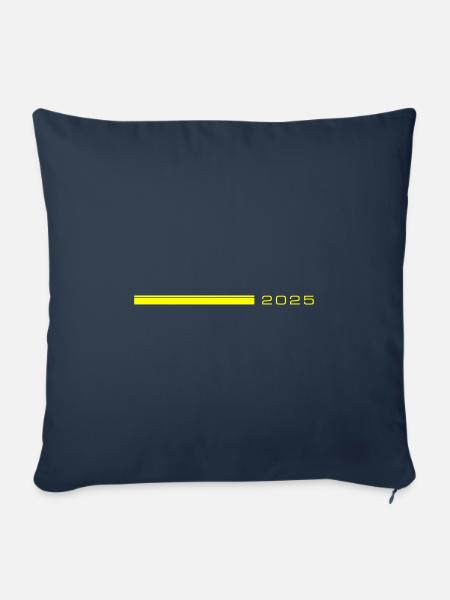 2025 Strich - Sofakissenbezug 45 x 45 cm - Navy