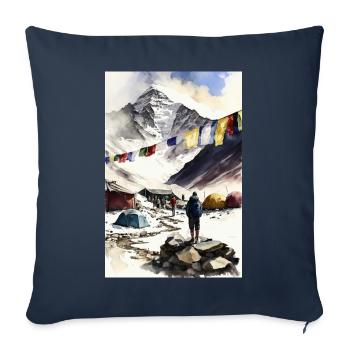 Mount Everest - Sofa pillowcase 17,3'' x 17,3'' (45 x 45 cm) - navy - Front