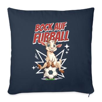 Funny Humor Wordplay Soccer Soccer - Sofa pillowcase 17,3'' x 17,3'' (45 x 45 cm) - navy - Front