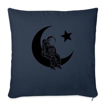 Man of the Moon - Turkish Astronaut Design - Sofa pillowcase 17,3'' x 17,3'' (45 x 45 cm) - navy - Front