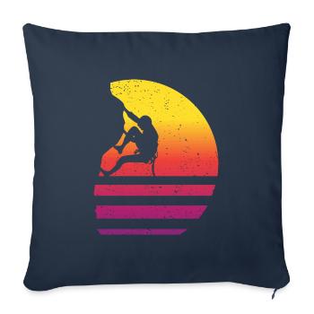 Climbing Retro Style Vintage - Sofa pillowcase 17,3'' x 17,3'' (45 x 45 cm) - navy - Front