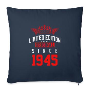1945 limited edition - Sofa pillowcase 17,3'' x 17,3'' (45 x 45 cm) - navy - Front
