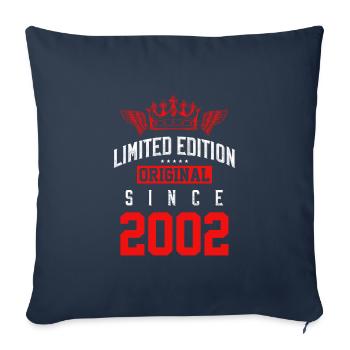 Édition limitée 2002 - Housse de coussin décorative 45 x 45 cm - bleu marine - Devant