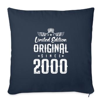 2000 limited edition - Sofa pillowcase 17,3'' x 17,3'' (45 x 45 cm) - navy - Front
