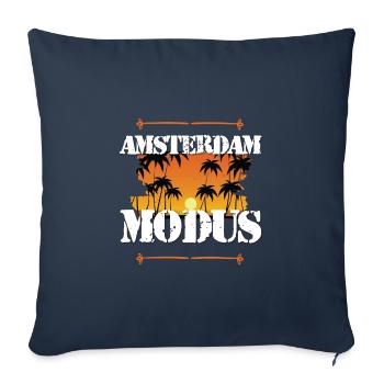 Amsterdam Mode - Sofa pillowcase 17,3'' x 17,3'' (45 x 45 cm) - navy - Front