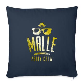 Malle Party Crew - Sofa pillowcase 17,3'' x 17,3'' (45 x 45 cm) - navy - Front