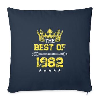 1982 best of birthday - Sofa pillowcase 17,3'' x 17,3'' (45 x 45 cm) - navy - Front