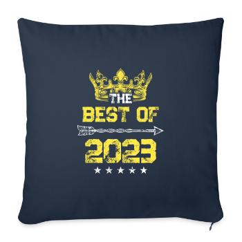 2023 best of birthday - Sofa pillowcase 17,3'' x 17,3'' (45 x 45 cm) - navy - Front