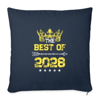 2028 best of birthday - Sofa pillowcase 17,3'' x 17,3'' (45 x 45 cm) - navy - Front