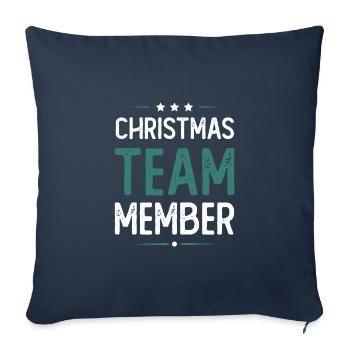 Christmas Team - Sofa pillowcase 17,3'' x 17,3'' (45 x 45 cm) - navy - Front