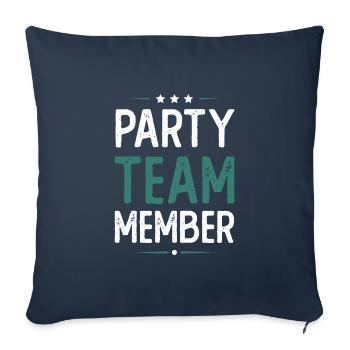 Party Team - Sofa pillowcase 17,3'' x 17,3'' (45 x 45 cm) - navy - Front