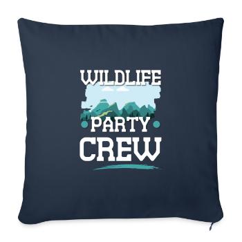Wildlife Party Crew - Sofakissenbezug 45 x 45 cm - Navy - Vorne